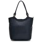 Bolsa Sacola Feminina Em Couro Preto