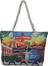 Bolsa Sacola Feminina Souvenir Rio de Janeiro Cristo Redentor - Fecho Ziper Bolsa Sacola Feminina Souvenir Rio de Janeiro Cristo Redentor - Fecho Ziper