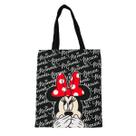Bolsa Sacola Preta Retangular Rosto Minnie - Disney Bolsa Sacola Preta Retangular Rosto Minnie - Disney