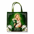 Bolsa Sacola Tecido Ecobag São José Verde Bolsa Sacola Tecido Ecobag São José Verde