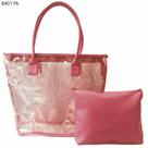 Bolsa Sacola Transparente Praia Kit 2 pçs com Necessaire 8401