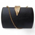Bolsa Sapato da Corte Clutch Festa Fecho Folha