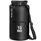 Bolsa seca HEETA impermeável 5L com bolso frontal com zíper preta