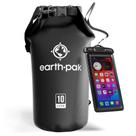 Bolsa seca impermeável Earth Pak Roll Top Mochila 10L com estojo