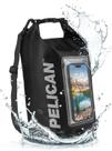 Bolsa seca impermeável Pelican Marine 5L com capa de telefone preta