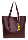 Bolsa Shopper Petite jolie Amalfi Bordo Vinho Berry PJ11366 Ombro com Chaveiro - Nova