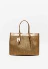 Bolsa Shopping Palha Metalizada Dourado