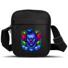 Bolsa Shoulder Bag Estampa Palhaço Pequena Necessaire Transversal Mini Pochete Unissex