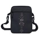 Bolsa Shoulder Bag Preta Sistema Solar Pequena Necessaire Transversal Tiracolo