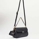 Bolsa Shoulder Easy Lança Perfume Charm Pr26 Preto Feminino