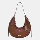 Bolsa Shoulder Via Marte Média Marrom