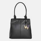 Bolsa Shoulder Via Marte Média Preta Bolsa Shoulder Via Marte Média Preta