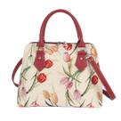 Bolsa Signare Tapestry Tulips White Flower para mulheres