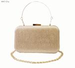 Bolsa Social Clutch Brilho Festa / Noite / Casamento / Balada com Alça de Mão em Metal 4441