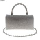 Bolsa Social Clutch Brilho Festa / Noite / Casamento / Balada com Alça de Mão Trançada 1085