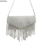 Bolsa Social Clutch Festa / Noite / Casamento / Balada Franjas Strass 4010