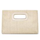 Bolsa Straw Clutch Kseymeir Top Handle para mulheres bege Bolsa Straw Clutch Kseymeir Top Handle para mulheres bege