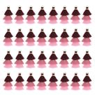 Bolsa Tassel Charm MECCANIXITY Mini, três camadas, 1,6 cm, vermelha escura
