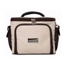 Bolsa Térmica 3 Potes Fit Model Marfim E Marrom