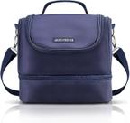 Bolsa Térmica Clássica Azul Com Alça Ajustável Com 2 Compartimentos Fitness