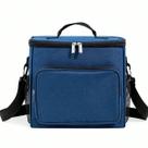 Bolsa Térmica Compacta com Zíper Duplo e Bolsos Laterais em Tela