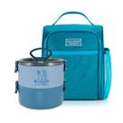 Bolsa Térmica Lancheira Necessaire + Marmita Lanches Bebidas Fitness Academia Trabalho Bolsa Térmica Lancheira Necessaire + Marmita Lanches Bebidas Fitness Academia Trabalho
