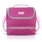 Bolsa Térmica Lancheira Necessaire Marmita Lanches Infantil Juvenil Escola Passeio Creche Menino Menina 2 Compartimentos