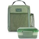 Bolsa Térmica Lancheira Necessaire + Pote Marmita 2 Andares Divisórias Trava Livre BPA Free Microondas Freezer Bolsa Térmica Lancheira Necessaire + Pote Marmita 2 Andares Divisórias Trava Livre BPA Free Microondas Freezer