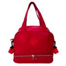 Bolsa Térmica Lancheira Tactel Duplo Compartimento Marmita Fitness Resistente Leve Moderna Presente Cor:Marinho