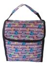 Bolsa Térmica Lilás Fitness Lancheira Estampa Coruja