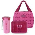 Bolsa Térmica Marmita Copo Fitness Kit 3 Peças Elementos