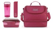 Bolsa Térmica Marmita Copo Porta Talher Kit 4 Peças Jacki Design Joy Bolsa Térmica Marmita Copo Porta Talher Kit 4 Peças Jacki Design Joy