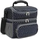 Bolsa Térmica para Almuerzo FlowFly de Doble Capa, Aislada, Negra, para Adultos