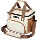 Bolsa Térmica para Almuerzo SUNNY BIRD 12L Grande para 18 latas Blanco Marfil