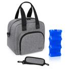 Bolsa Térmica para Leche Materna Luxja para 6 Biberones de 150-270 mL Gris