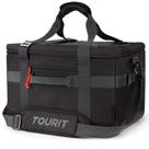 Bolsa térmica TOURIT 32L isolada de 48 latas para piquenique, praia, preta