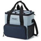 Bolsa térmica TOURIT aislada suave 14.6L para 24 latas para exteriores Gris Azul Bolsa térmica TOURIT aislada suave 14.6L para 24 latas para exteriores Gris Azul