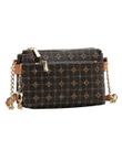 Bolsa Tipo Crossbody Monograma Delicado - Alça Transversal - Chenson 3485480 - Café Bolsa Tipo Crossbody Monograma Delicado - Alça Transversal - Chenson 3485480 - Café