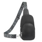 Bolsa tipo estilingue CLUCI para mulheres, tiracolo, couro pequeno, preta Bolsa tipo estilingue CLUCI para mulheres, tiracolo, couro pequeno, preta
