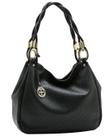 Bolsa tipo Hobo Ferragem Chic - Alça de Ombro - Chenson 3485550 - Preto
