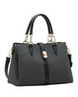 Bolsa Tipo Satchel Clássico Contemporâneo - Alça de Mão - Chenson 3485655 - Preto