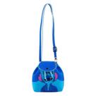 Bolsa Tiracolo Azul Stitch Sentado 16x8x17cm - Disney