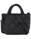 Bolsa tiracolo BAGSMART acolchoada acolchoada feminina de nylon preta