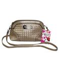 Bolsa Tiracolo Bege Entrelaçada Minnie DYN 9005-MK4