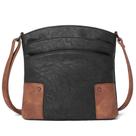 Bolsa tiracolo, bolsa de couro CLUCI, bolsa de viagem, bolsos triplos, preta