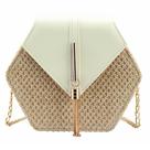 Bolsa tiracolo, bolsa de ombro feminina fofa de palha Bausweety
