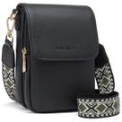 Bolsa tiracolo BOSTANTEN Bolsa pequena para celular em couro preta