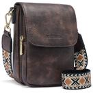 Bolsa tiracolo BOSTANTEN, carteira de couro pequena para mulheres