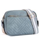 Bolsa tiracolo BOSTANTEN em material vegano acolchoado azul claro