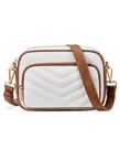 Bolsa tiracolo CHOLISS Bolsa de viagem de material vegano acolchoada RFID